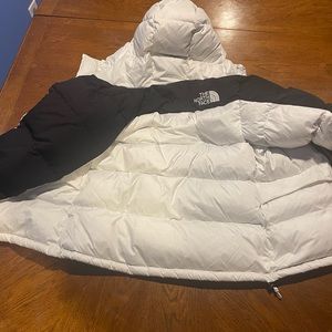 The North Face black/white Padded Jacket size Xs